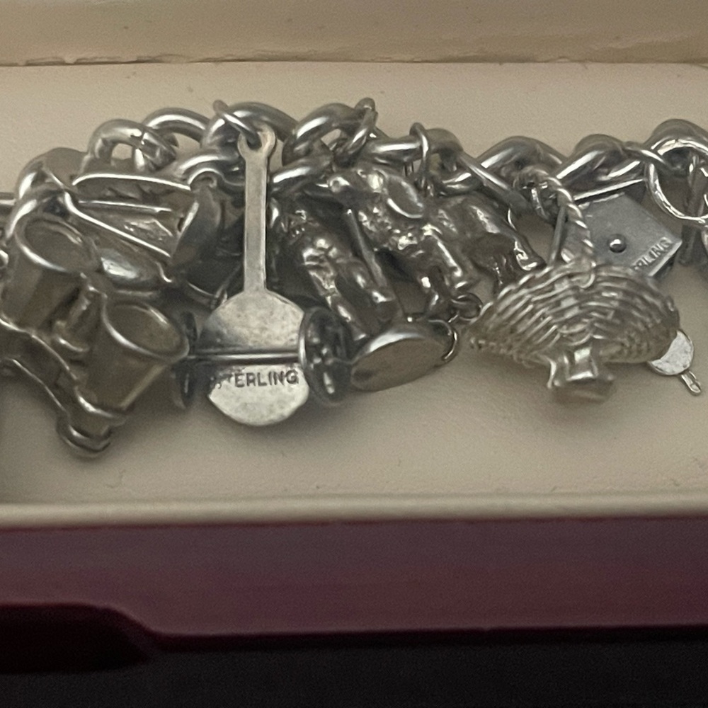 Elegant Silver Charm Bracelet - Picture 3 of 6